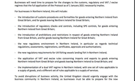 European Commission list of preparations businesses face following first specialised committee meeting on Ireland/Northern Ireland Brexit protocol