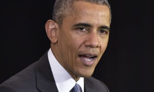 Barack Obama speaks at the University of Chicago law school, in Chicago on Thursday.