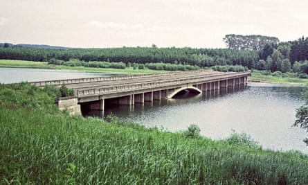 Borovsko bridge across the valley of Sedlický brook drowned in the valley of Želivka