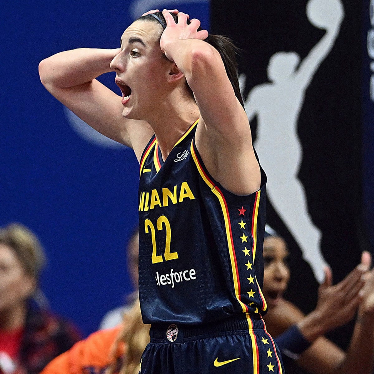 Bruised Caitlin Clark laments 'crappy game' as she loses playoff debut | WNBA | The Guardian
