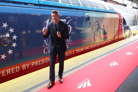 Transportation Secretary at press conference or official government event