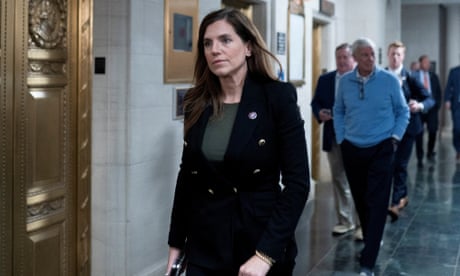 House Republicans in the U.S. House of Representatives meet to discuss possible new candidates to lead them as speaker<br>U.S. Rep. Nancy Mace (R-SC) arrives at the Longworth House Office Building as House Republicans in the House of Representatives meet to discuss possible new candidates to lead them as speaker in Washington, U.S., October 23, 2023. REUTERS/Nathan Howard