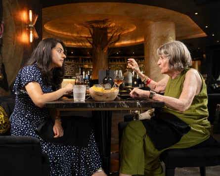 Saima and Liz in discussion