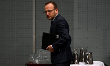 Greens leader Adam Bandt during question time at Parliament House in Canberra on Thursday.