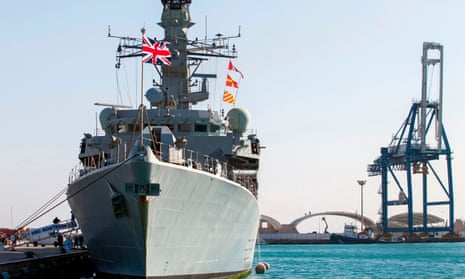 HMS Montrose intervened to ward Iranian boats away from a BP oil tanker.
