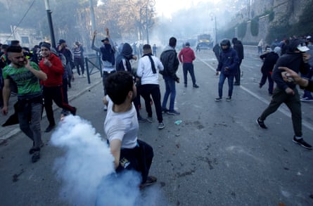 Demonstrators in Algiers on Friday.