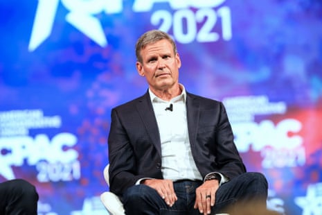 The Tennessee governor, Bill Lee, at CPAC in Dallas, Texas, in 2021.