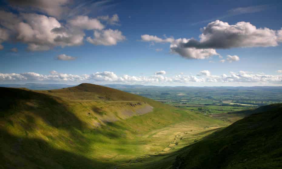 A view from the Pennine Way of Murton Pike in the Eden Valley, Cumbria.