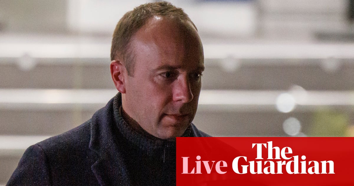 Matt Hancock appears for second day of evidence to Covid inquiry - UK politics live