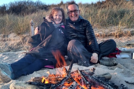 ‘She’s so compassionate’ … Paul and Louise at Lower Largo, Fife in April 2023.