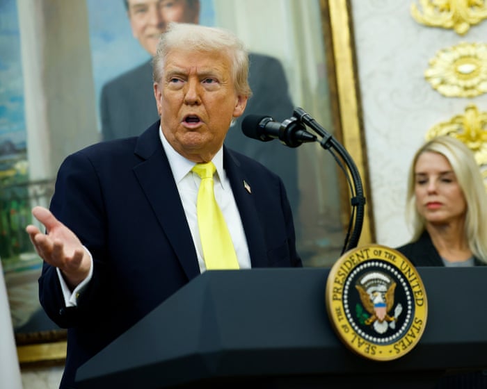Trump takes credit for already dropping crime rates in press conference