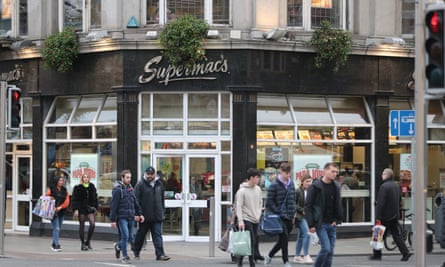 Supermac’s restaurant on O’Connell Street in Dublin.