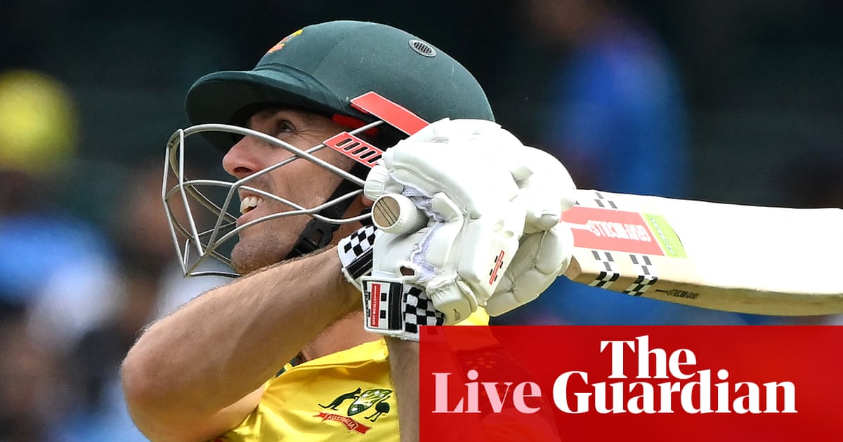 Australia v India: third men's one-day international  live