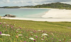 Machair plains on Lewis in the Western Isles