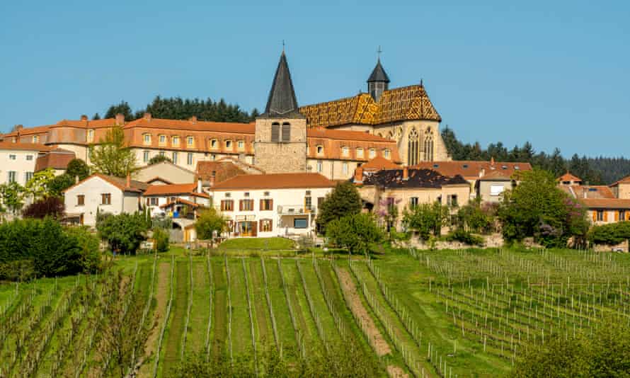 village with vineyards