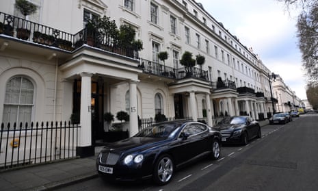 Eaton Square in Belgravia in south-west London, an area favoured by overseas property owners