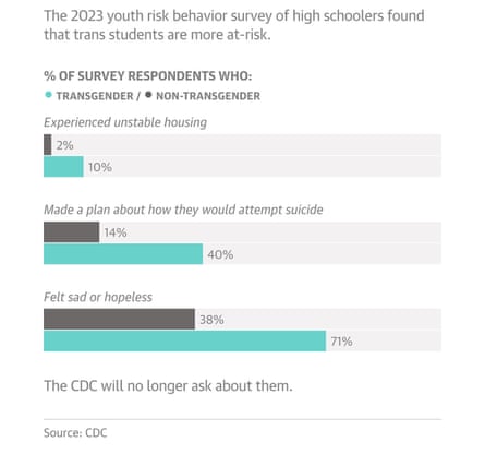 Charts on survey on youth risk assessment. Guardian Design