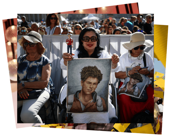 Saint Carlo, film festivals and a colourful giant: photos of the weekend