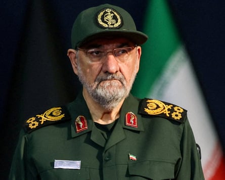 Mohsen Rezaei in ceremonial military uniform