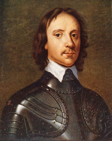 Oliver Cromwell (1599 - 1658) from a portrait attributed to Van Dyck
