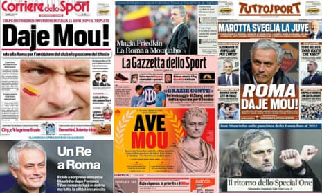 Italian press greet the appointment of José Mourinho as Roma manager. Gazzette dello Sport called it: ‘a Special coup that will relaunch the club, the city and Italian football’.