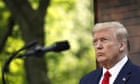 Trump returns to White House briefing, subdued but no less shameful