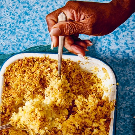 Luscious mac and cheese.