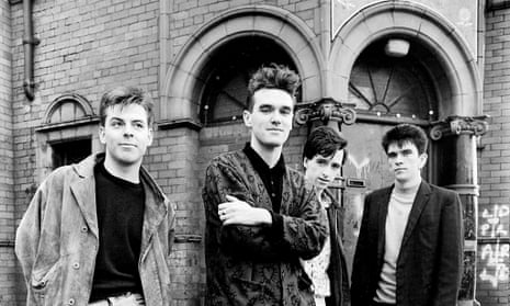 The Smiths outside Salford Lads Club.
