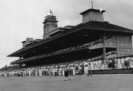 The Singapore Turf club course in December  1950. The city-state is closing its only horse racing venue to create more space for housing.