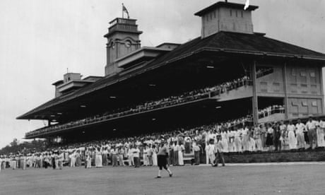 The Singapore Turf club course in December 1950. The city-state is closing its only horse racing venue to create more space for housing.