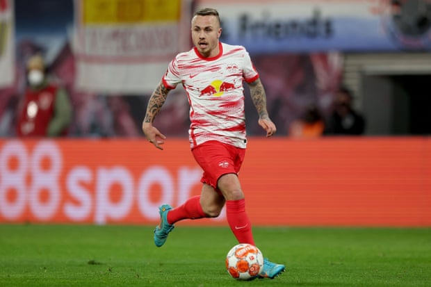 Angeliño in action for RB Leipzig