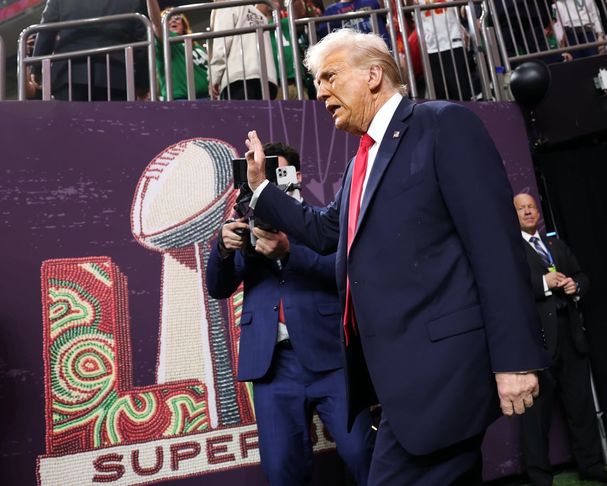 Donald Trump will not attend Super Bowl because it's 'too far away' | Super Bowl LX | The Guardian