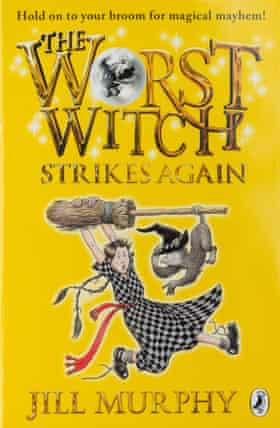The Worst Witch Strikes Again by Jill Murphy, one in a long series about struggling wizarding school student Mildred Hubble.