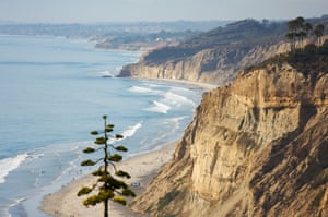 Torrey Pines beach and coast of San Diego, California.