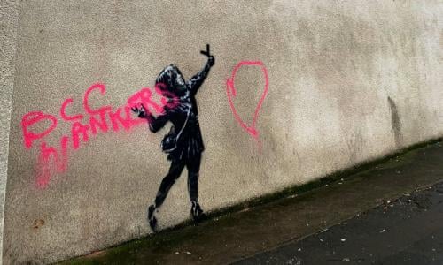 Banksy Leaves Mural And Cheeky Note In Bristol School As Thanks