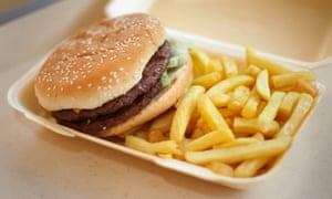 A takeaway burger and chips is quick, easy and convenient.