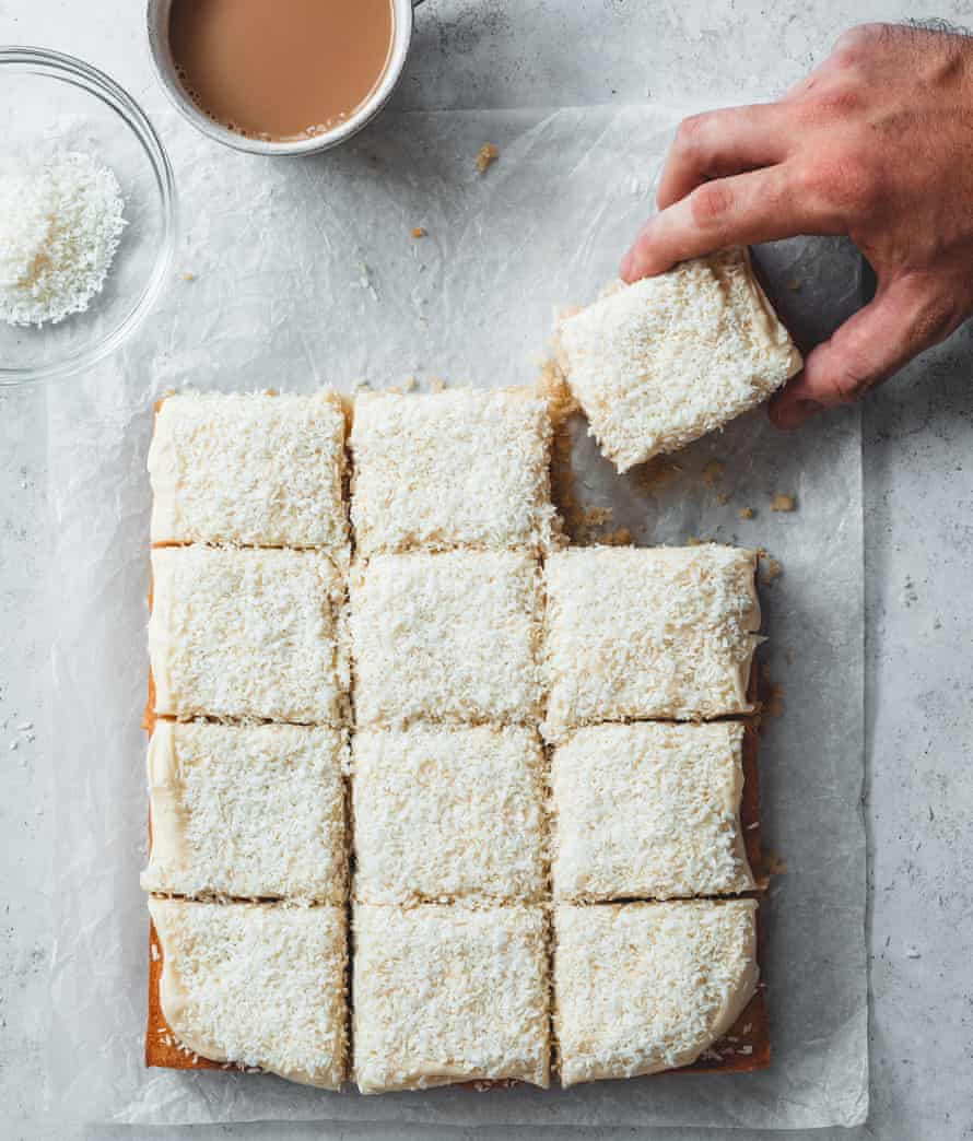 Coconut sheet cake.