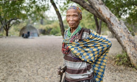 A woman from the San tribe