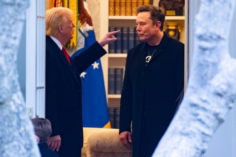Impeachment, Epstein and bitter acrimony: Trump and Musk joust in astonishing social media duel | Donald Trump | The Guardian
