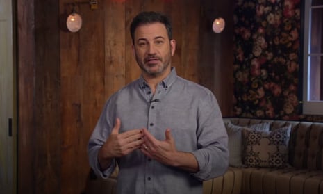 Jimmy Kimmel: 'Needless suffering and death' is Trump's new campaign slogan | Late-night TV roundup | The Guardian