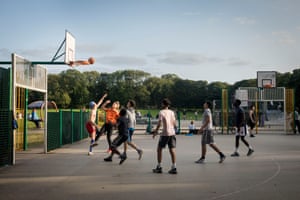 Basketball courts at Woodhouse Moor.