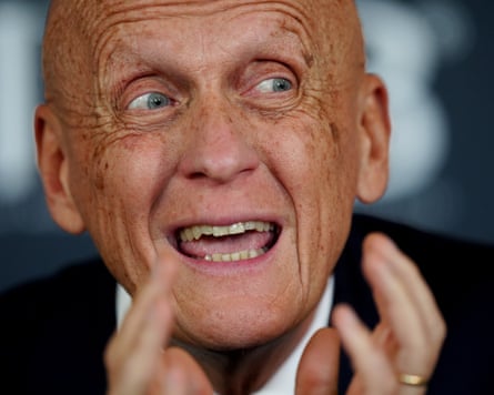 Former referee Pierluigi Collina during the International Football Association Board AGM in Cardiff