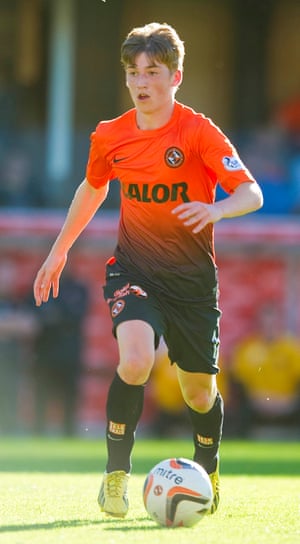 Ryan Gauld in action for Dundee United in 2013.