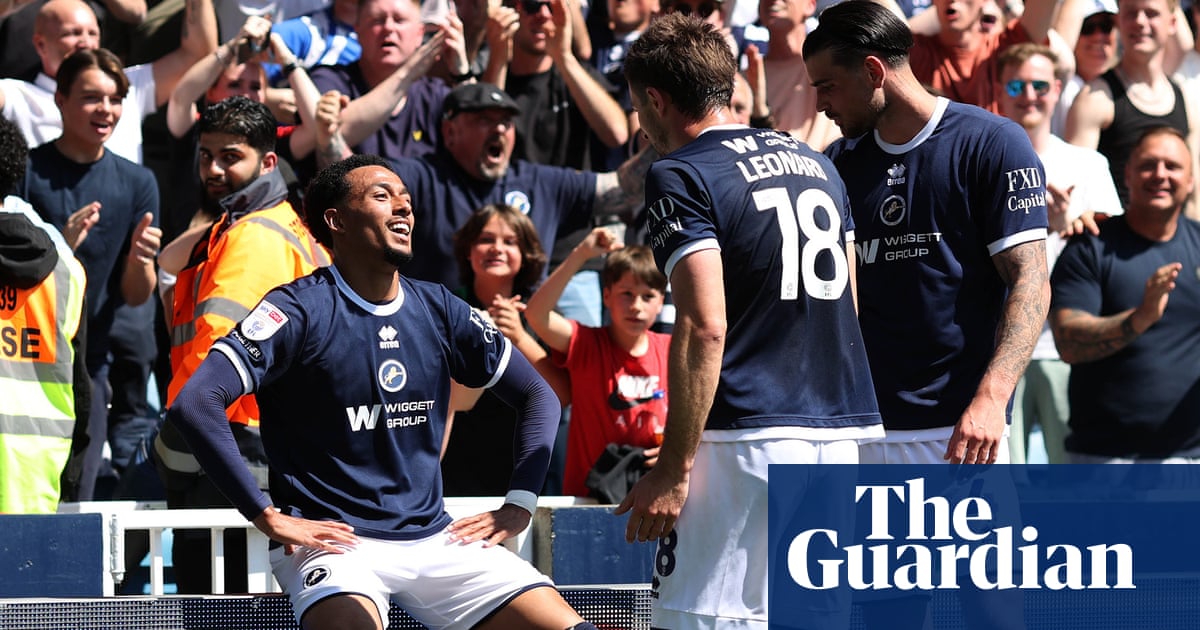 Millwall’s party in the sun lasts three minutes but Lions take pride in playoff prize