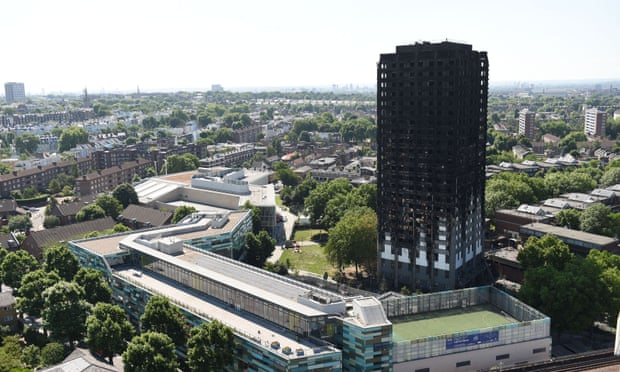 Grenfell Tower in west London. 
