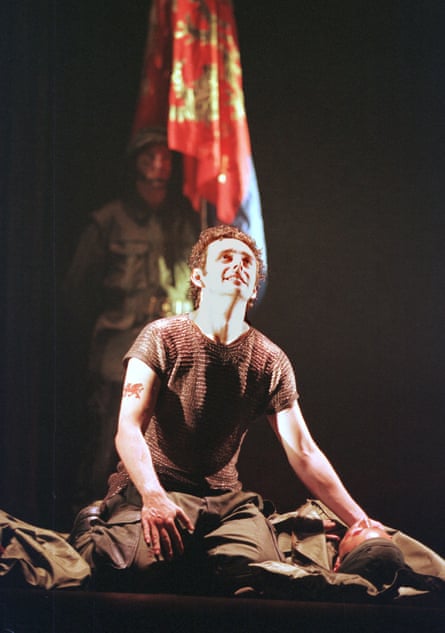Michael Sheen as Henry V at the Royal Shakespeare theatre in 1997.