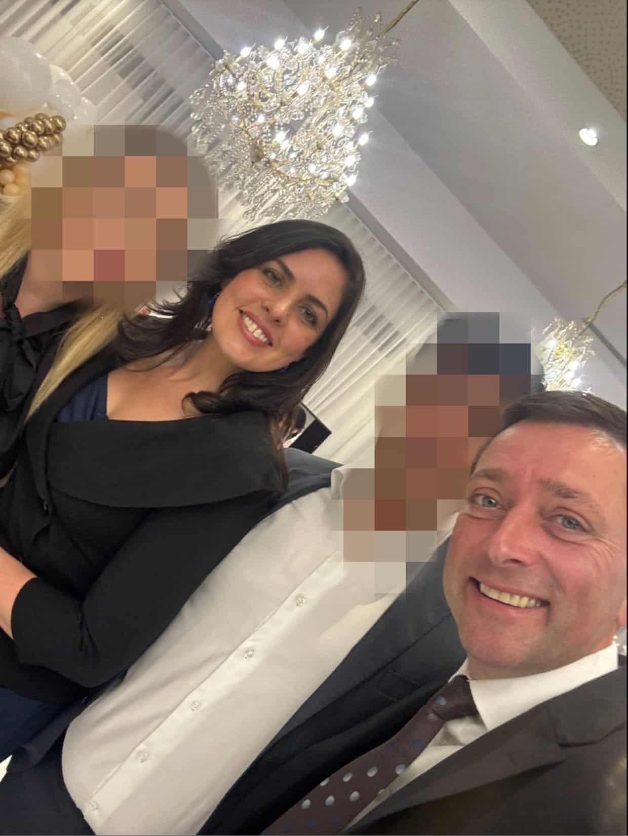 A selfie taken by Matthew Guy (right) and shared on his Facebook page featuring Moira Deeming and others at the community event.