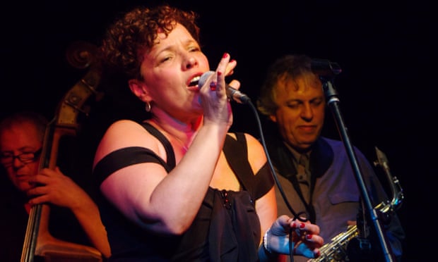 Edana Minghella on stage in Hove, East Sussex. She and her band also appeared at leading venues in London and produced two albums.