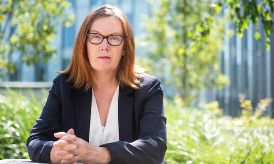 Prof Sarah Gilbert in garden