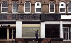 A closed-down department store in Bishop Auckland. The market town in County Durham suffered from deindustrialisation during the 1980s and 90s.